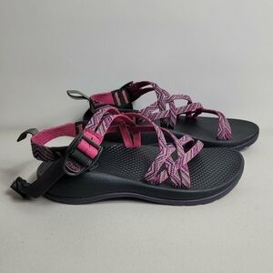 Chaco Z2 Kids Size 3 Strappy Sport Pink Purple Summer Sandals Boys Girls
